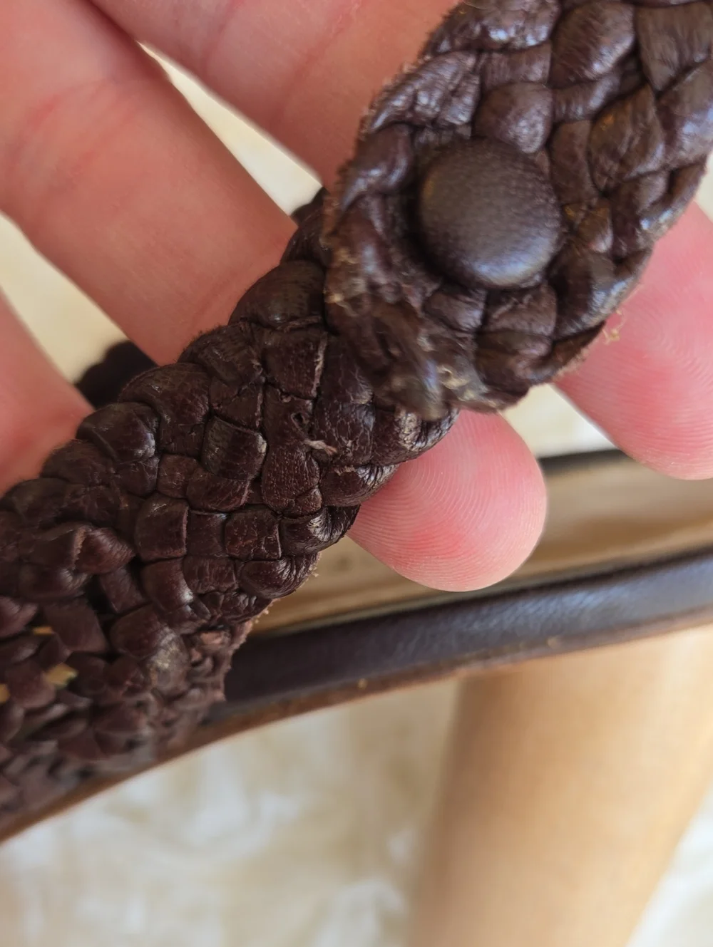 L'Ottuse Handmade Chocolate Braided Leather Platform 4